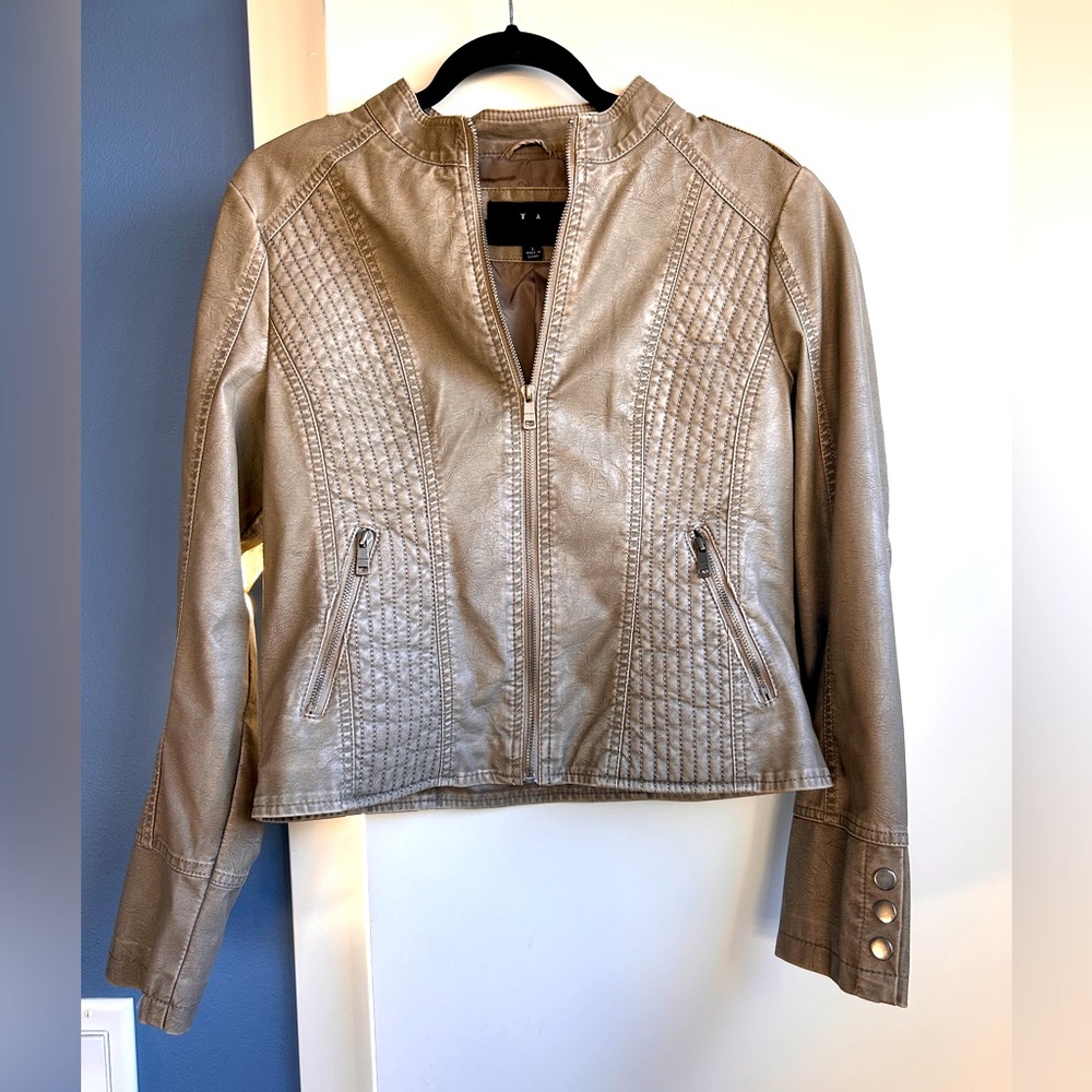 Faux leather jacket
